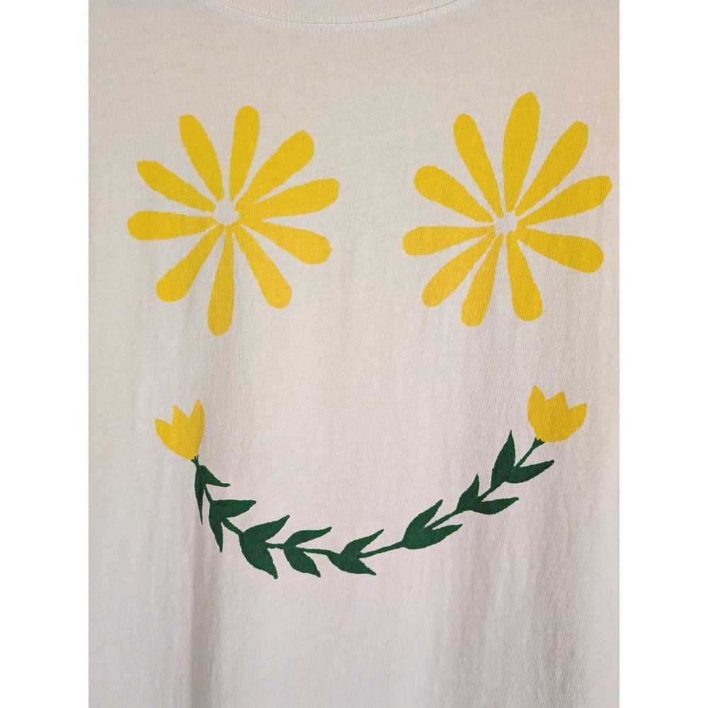We The Free Graphic Sunshine Smiles Tee Womens M Boho Indie Retro Oversized - Picture 3 of 9